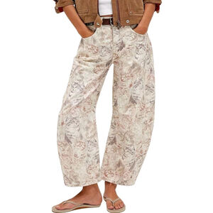 NEW BARREL Y2K | SZ M | High Rise Street Slouchy Ankle Cropped Cat Jeans Pant